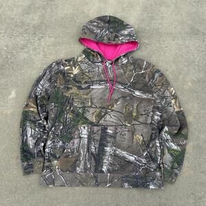 Pink Camo Women’s Hoodie Camouflage Tonal Sweatshirt